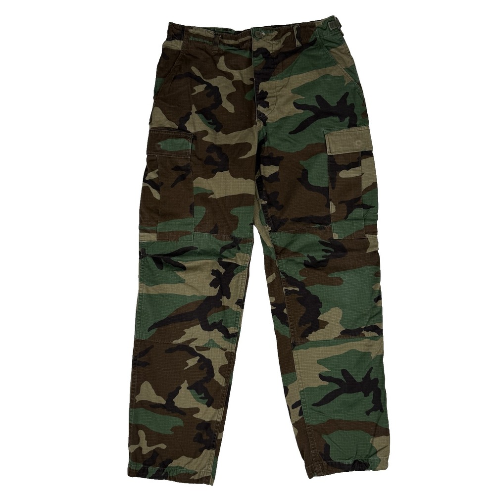 Vintage 1990 USGI Woodland Camo BDU Hot Weather Pants Small Regular 30x30